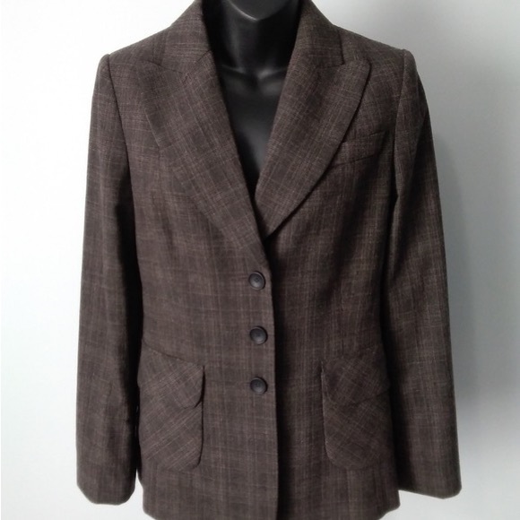 Le Chateau Plaid Wool Blazer Women’s Small - Picture 1 of 2